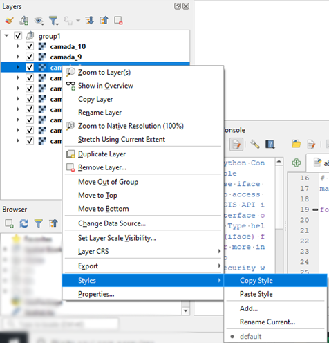 QGIS copy style