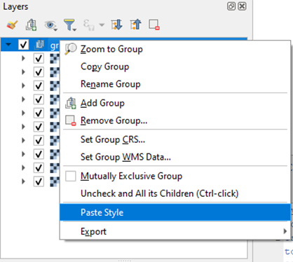QGIS paste style