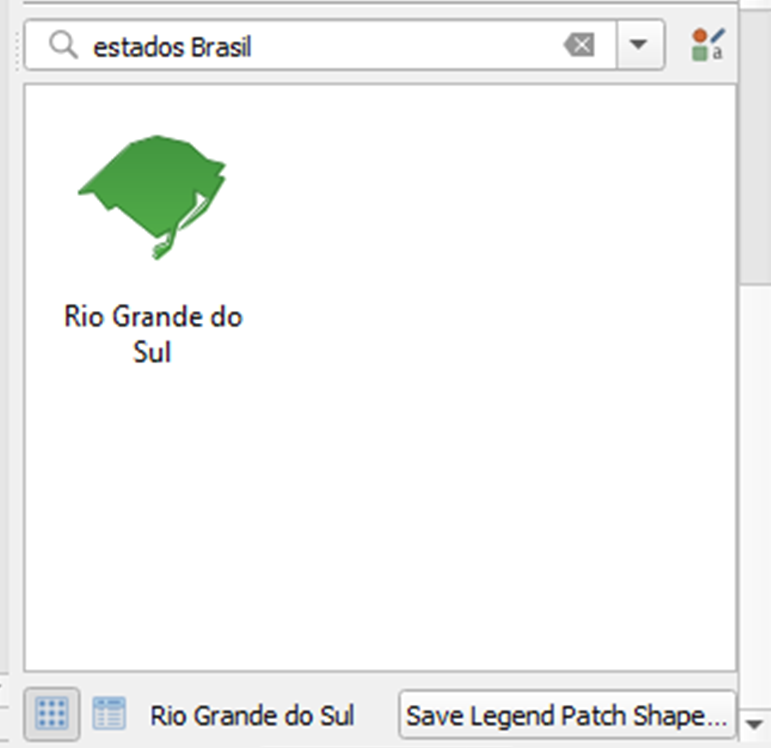 QGIS legend patch shape editor tags