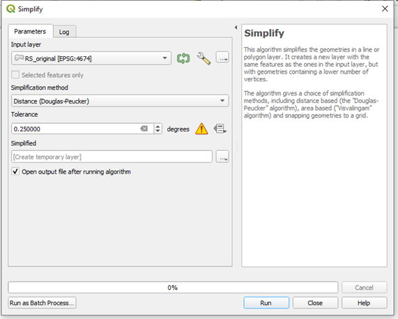 QGIS Simplify