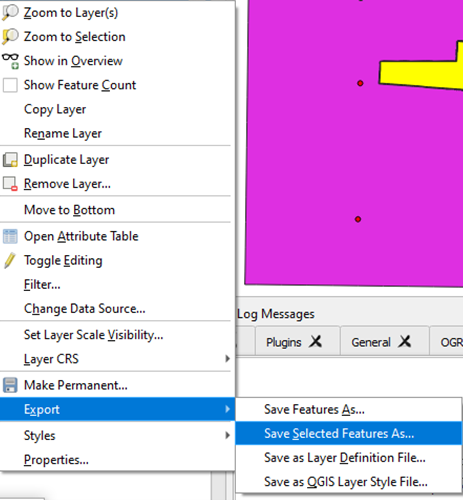 qgis select polygon