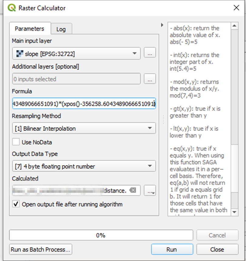 Using SAGA Raster Calculator on QGIS a quick tutorial LUCCHESE, L. V.