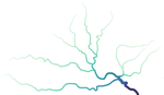 How to use QGIS 3.20+ to generate outstanding river and drainage net map representations