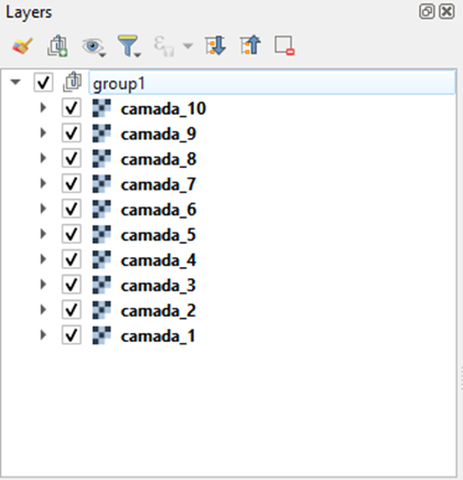 QGIS drag layers group