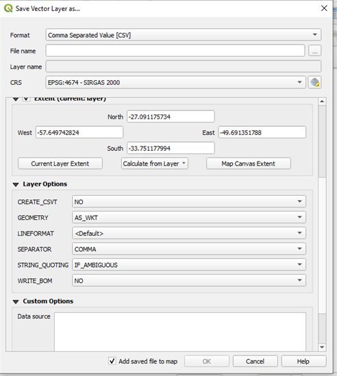 QGIS save feature as