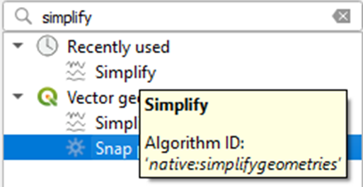 QGIS Simplify