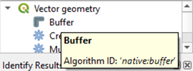 QGIS buffer tool