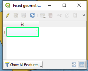 QGIS fix geometries result