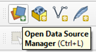 Data Source Manager QGIS 3.16