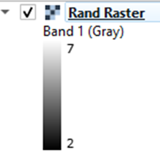 randomized raster legend