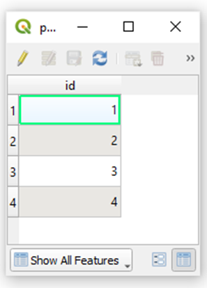 shapefile qgis attribute table