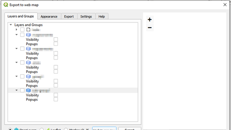 Solução “gambiarra” para: o plugin qgis2web trava quando tento mudar o tipo de mapa